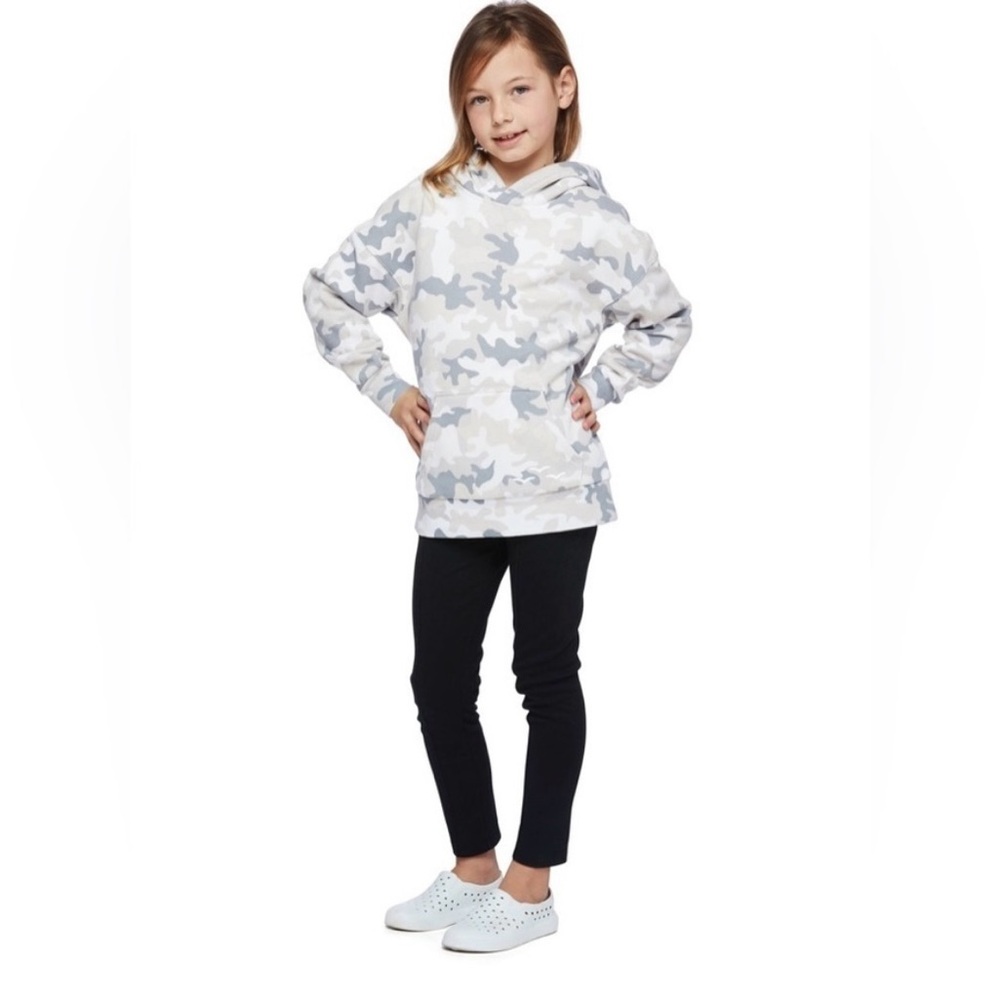 LAZYPANTS Camo Hoodie - Gray and White